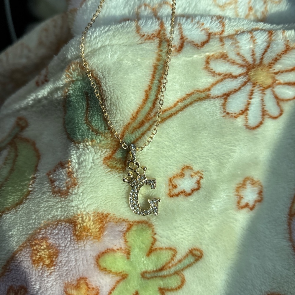 Gold Initial Pendant Necklace